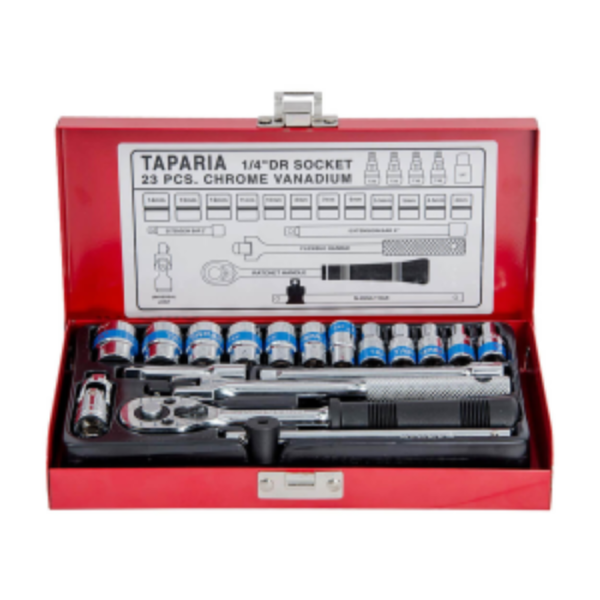 Taparia 23 Pcs 1/4 Inch Sq. Drive Socket Set S-1/4 H