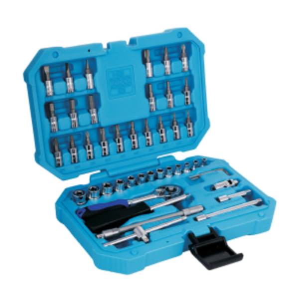 Taparia 46 Pcs 1/4 Inch Sq. Drive Socket Set SA-46